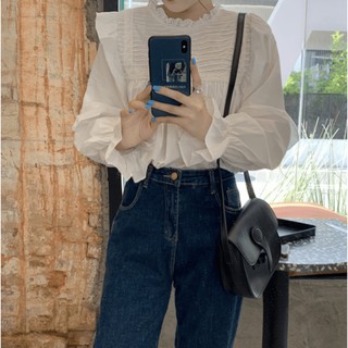 ÁO SƠ MI BÈO TAY LOE HÀN QUỐC ULZZANG