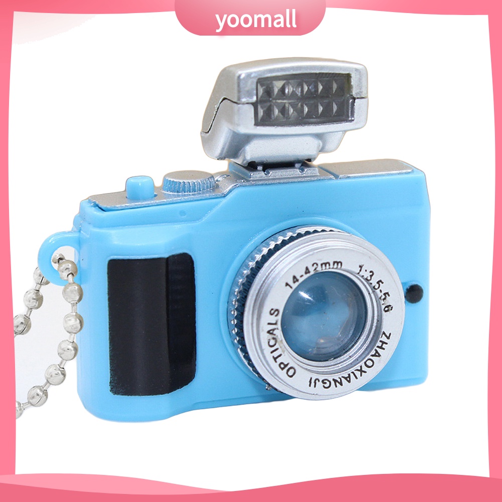 Móc Khóa Hình Máy Ảnh Mini Có Đèn LED Và Âm Thanh Điện Thoại