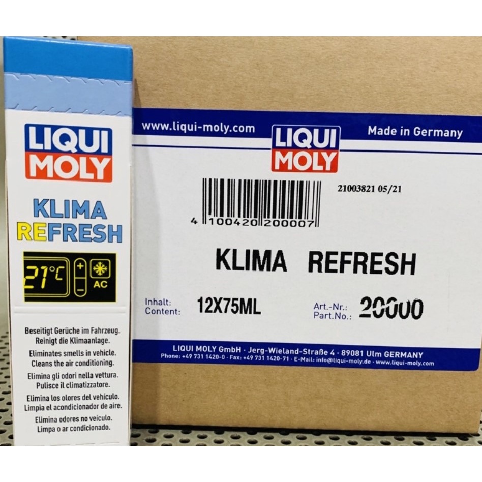 Khử Mùi Giàn Lạnh Ô Tô LIQUI MOLY Klima Refresh 75ml - 20000