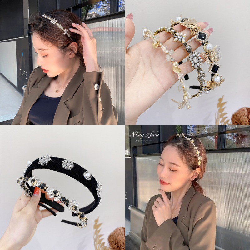 Băng Đô Cài Tóc Phong Cách Retro Xinh Xắn Cho Nữ