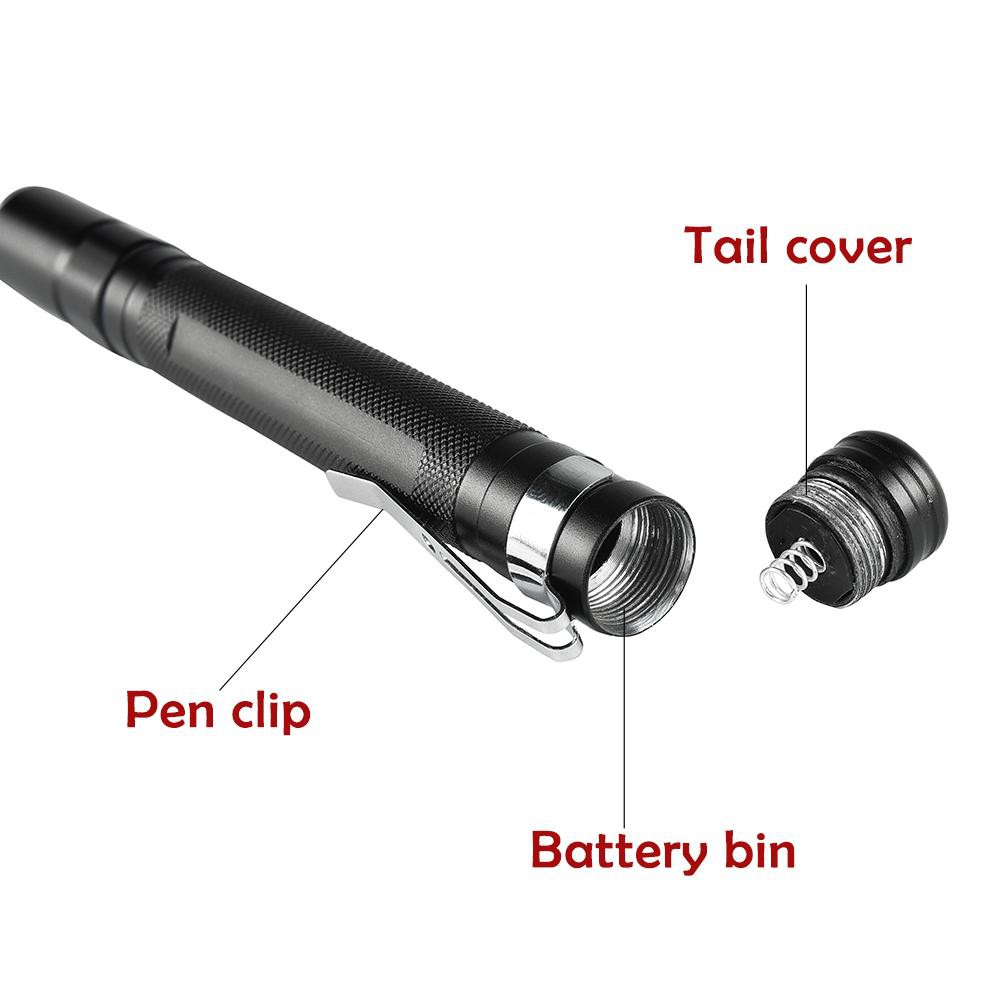 Đèn pin Led Q5 18650 2000 Lumen có thể thu phóng được