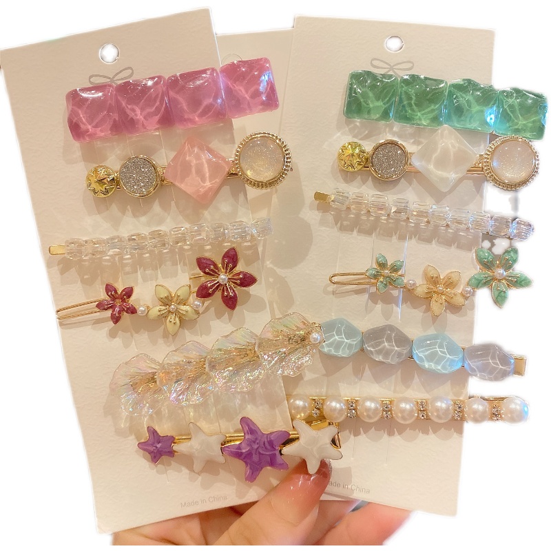 Set 6 Kẹp Tóc Dễ Thương Cho Bé Gái