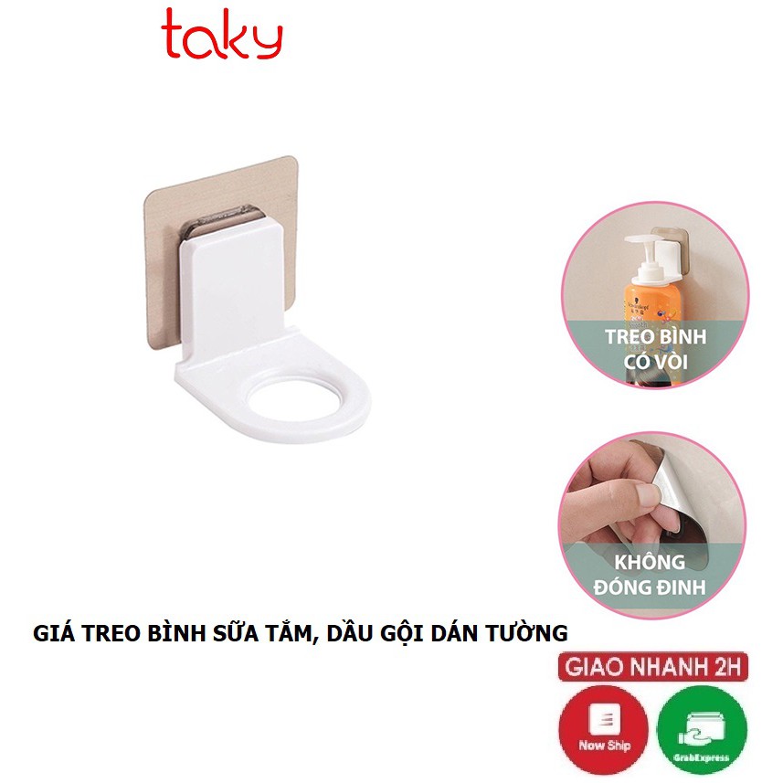 Giá Dán Tường -Taky, Treo Bình Xịt Rửa Tay, Sữa Tắm, Dầu Gội Trong Phòng Tắm, Sử Dụng Miếng Dán 3M Siêu Chắc - 4012