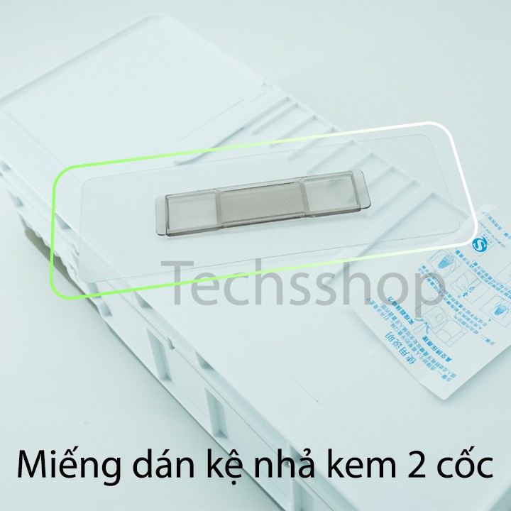 Miếng keo dán kệ nhả kem Renai dòng 2 cốc, 3 cốc, 4 cốc - phụ kiện keo kệ đa năng siêu dính