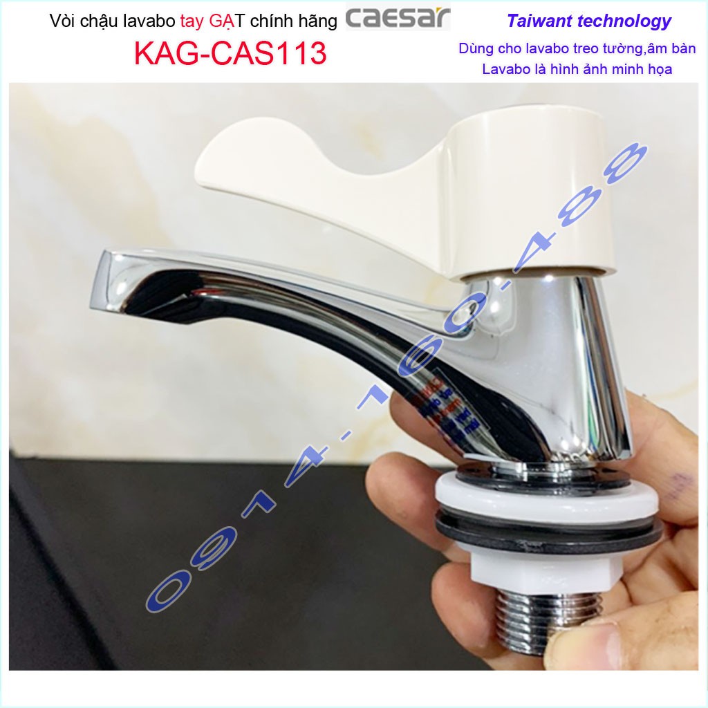 Vòi lạnh lavabo Caesar KAG-CAS113, vòi lavabo lạnh rửa mặt cao cấp nước mạnh sử dụng tốt