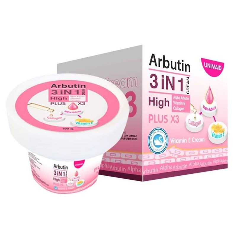 BILL THÁI-01 Hủ Kem Body Trắng Da Alpha Arbutin Cream 3+ Plus 100ml Thái Lan
