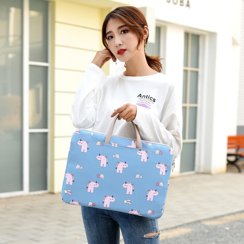 Túi đựng laptop 13 14 15.6 inch chống sốc họa tiết hoạt hình dễ thương tiện dụng