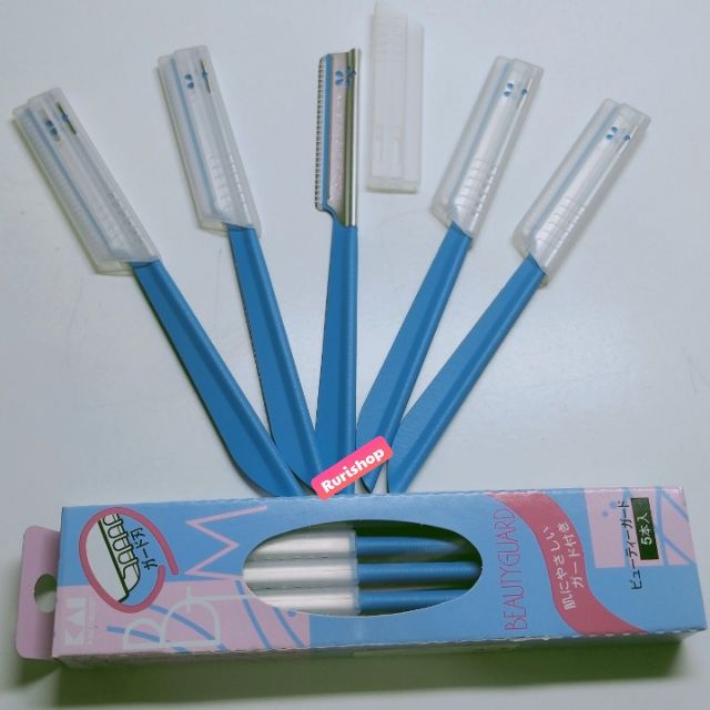 Set 5 dao cạo lông mày (chân mày) Kai nội địa Nhật Bản