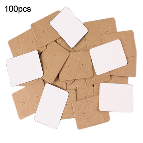 Set 100 Thẻ Treo Trưng Bày Bông Tai Trang Sức 25x35mm