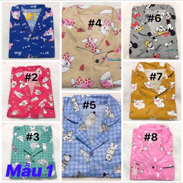 [XÃ KHO] Bộ pijama kate thái ngắn tay quần đùi (ảnh thật) | BigBuy360 - bigbuy360.vn