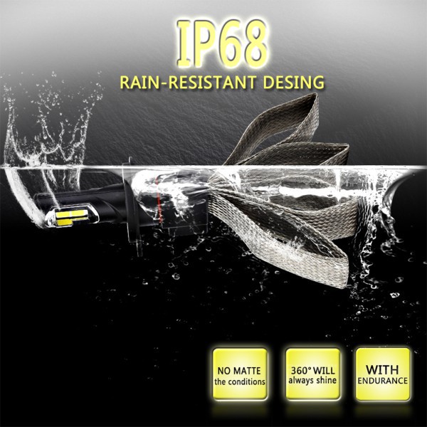 Set 2 Đèn Pha H4 S7 Bóng Led Chuyên Dụng Cho Xe Hơi