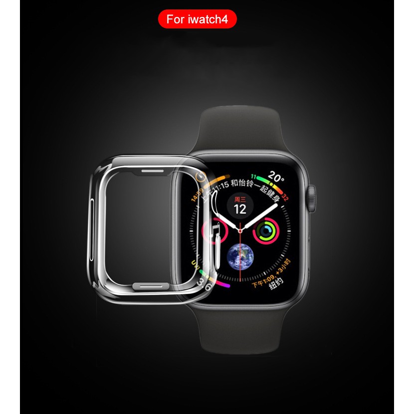 [Mã 2404EL10K giảm 10K đơn 20K] Ốp Viền Dẻo Bảo Vệ Apple Watch Dành Cho Series 5/4 40mm 44mm