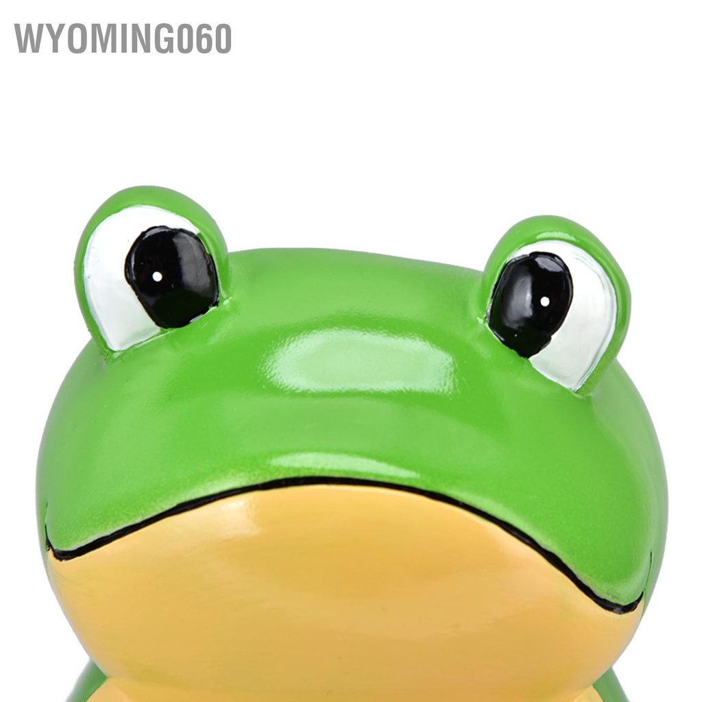 Wyoming060 Bàn chải vệ sinh hình con ếch phòng tắm sáng tạo với giá đỡ Bộ bàn nhà đứng