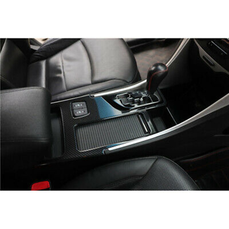 Khung Viền Hộp Đựng Cốc Nước Bằng Sợi Carbon Cho Hyundai Sonata 2010 2011 2012 2013 2014 2015