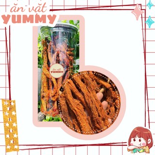 Khô Bò Que 300gr Ăn Vặt Yummy - đồ ăn vặt lon pet vừa ngon vừa rẻ