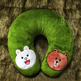 GỐI CHỮ U KÊ CỔ HÌNH THỎ CONY VÀ GẤU BROWN VẢI NHUNG ÊM ÁI CHỐNG ĐAU MỎI VAI GÁY BẢO VỆ CỔ, CHỐNG MỎI CỔ KHI ĐI XE, TÀU