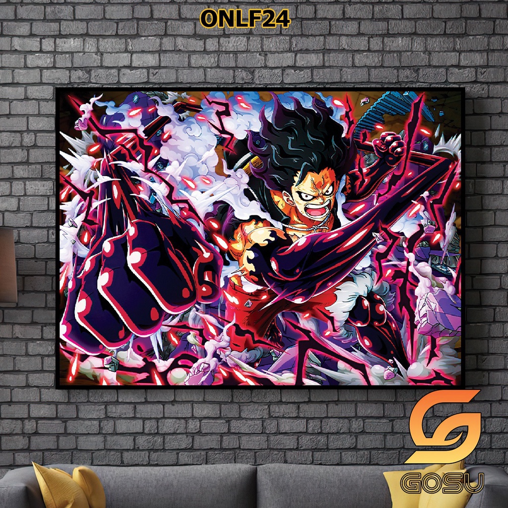 TRANH TREO TƯỜNG ONE PIECE, LUFFY, ZORO TRANG TRÍ PHÒNG NGỦ TẶNG KÈM ĐINH TREO