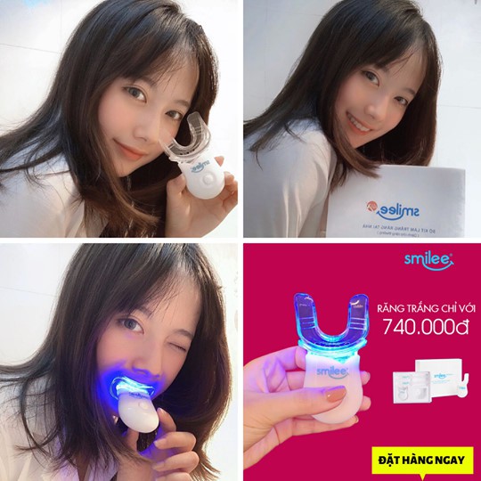 Smilee Extra, Smilee Max - Máy làm trắng răng không ê buốt, làm trắng 3-6 tone, xuất xứ USA