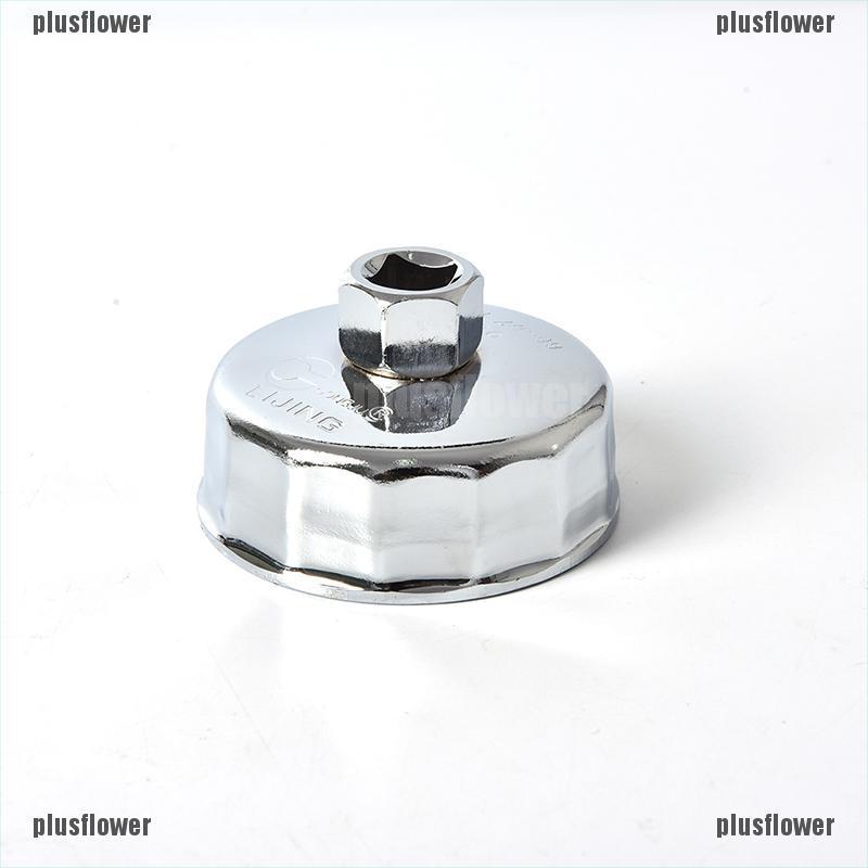 Plusflower 1/2 Square Drive 65mm~86mm 14 Flutes End Cap Oil Filter Wrench Auto Tool