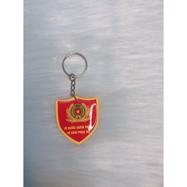 Móc khoá nhựa công an