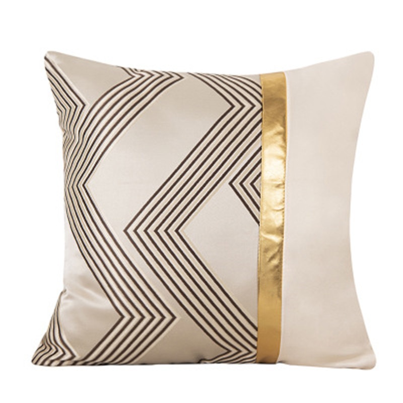 Luxurious Bronzing jacquard Pillow Cushion Cover Velvet Throw Pillowcase 45*45 Sofa Home New Year Decorative funda cojin