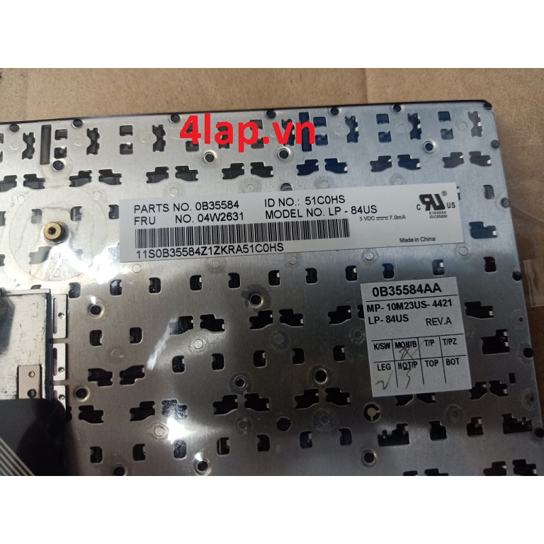 Thay bàn phím nguyên bản laptop IBM lenovo Thinkpad Edge E320 E325 E420 E420S E425 63Y0213 04W0800 Zin chính hãng