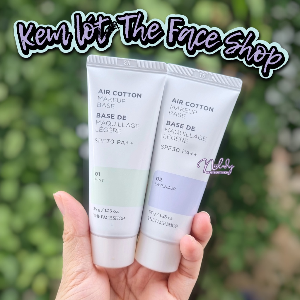 Kem lót The Face Shop Air Cotton Makeup Base 35g