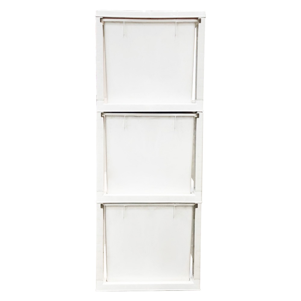 HomeBase ME LIVING Tủ nhựa 3 tầng FANCY LL3 Thái Lan W42xD48xH112cm pha màu