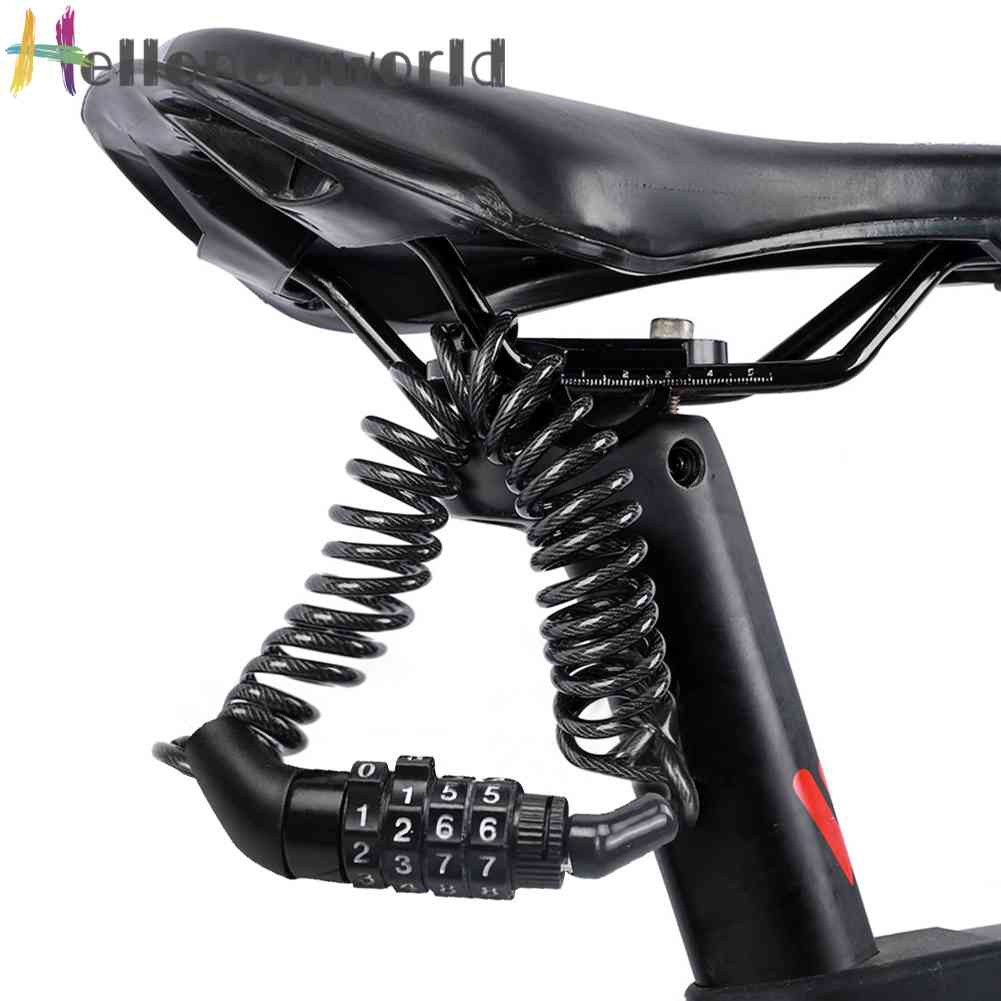 Dây Khóa Mũ Bảo Hiểm Chống Trộm 4 Số An Toàn Dành Cho Xe Đạp Leo Núi