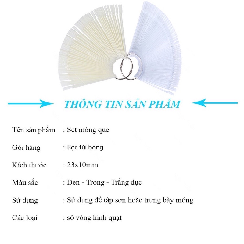 Móng Que Vẽ Mẫu, Móng Que Tập Sơn Nail