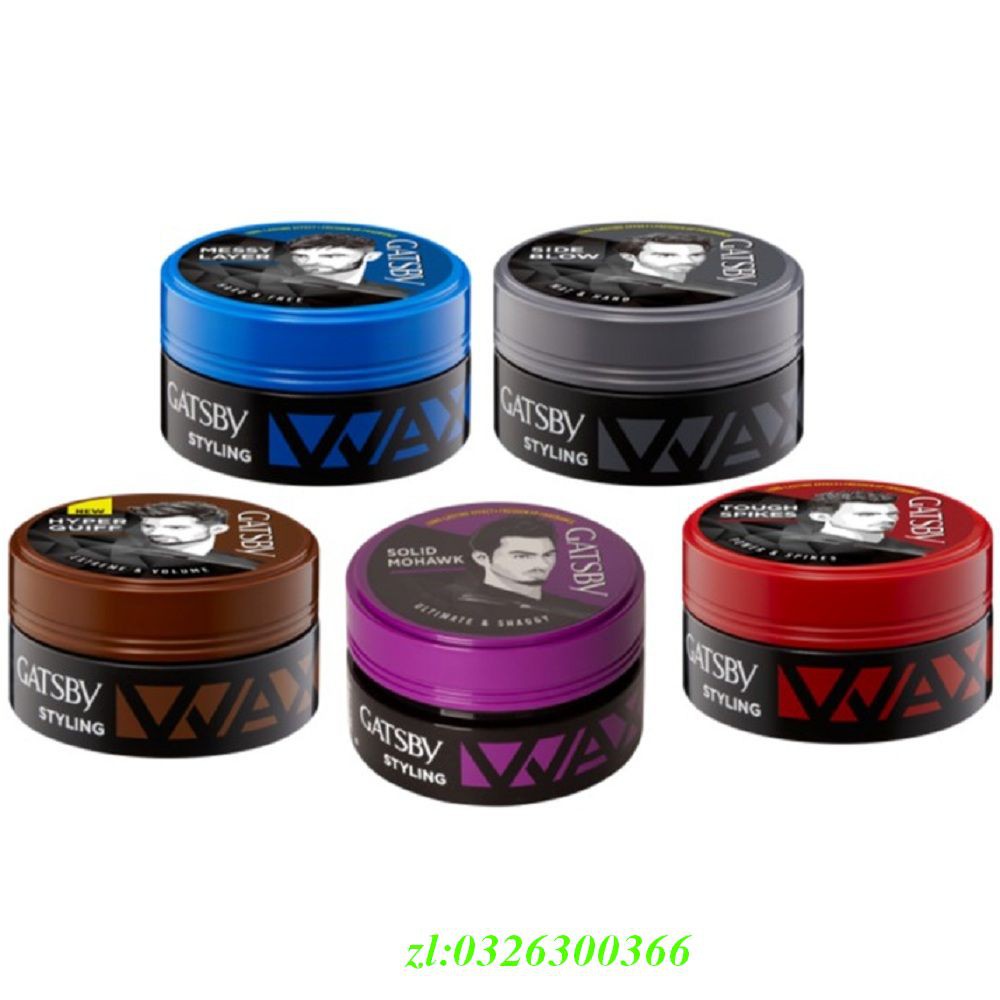 Wax Tạo Kiểu Tóc 75G Gatsby Xanh, Chính Hãng.