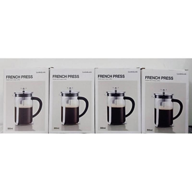 Bình pha cà phê kiểu Pháp Lock&amp;lock French Press 800ml LLG019