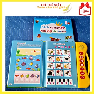Sách Nói Điện Tử Song Ngữ Dạy Học Tiếng Anh-Việt Kèm Nhận Biết Các Chủ Đề Thông Minh - Cho Bé Từ 1- 7 Tuổi TRITUEVIET