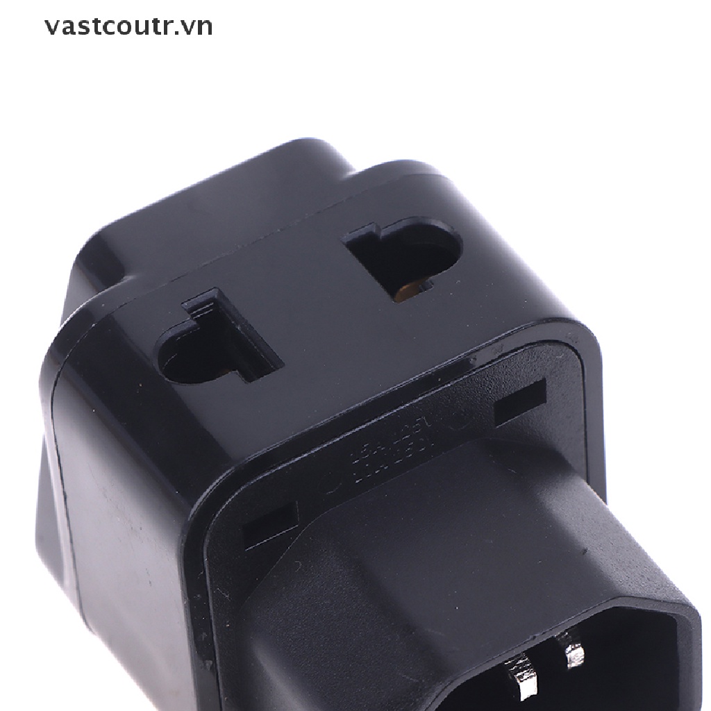 Phích Cắm Nguồn Chuyển Đổi 2 Trong 1 IEC 320 C14 Male Sang C13 Female PDU / UPS C13 Female