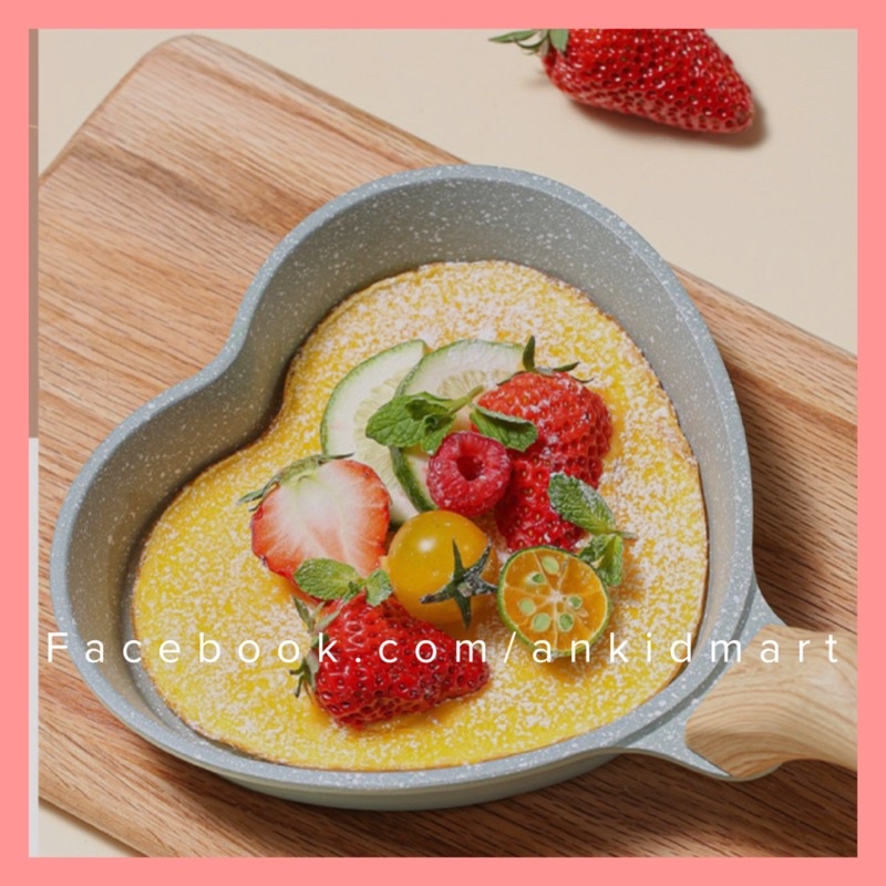 Chảo mini hình trái tim bằng đá cao cấp