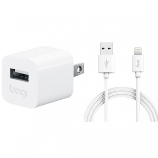 Combo Củ Cáp Sạc iPhone - Lightning Bagi - I51 – Bảo hành Chính Hãng 12 Tháng Bagi