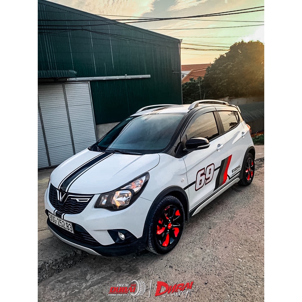 Decal dán xe Fadil thiết kế theo yêu cầu