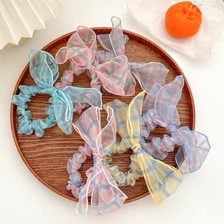 Dây Buộc Tóc Scrunchies Nơ Lưới