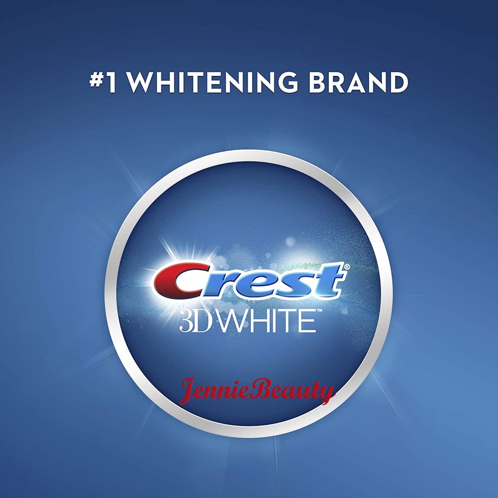 [New/ Hàng USA] Bộ đôi kem đánh răng trắng sáng Crest 3D White Brilliance Daily Whitening 2 Step Treatment Toothpaste