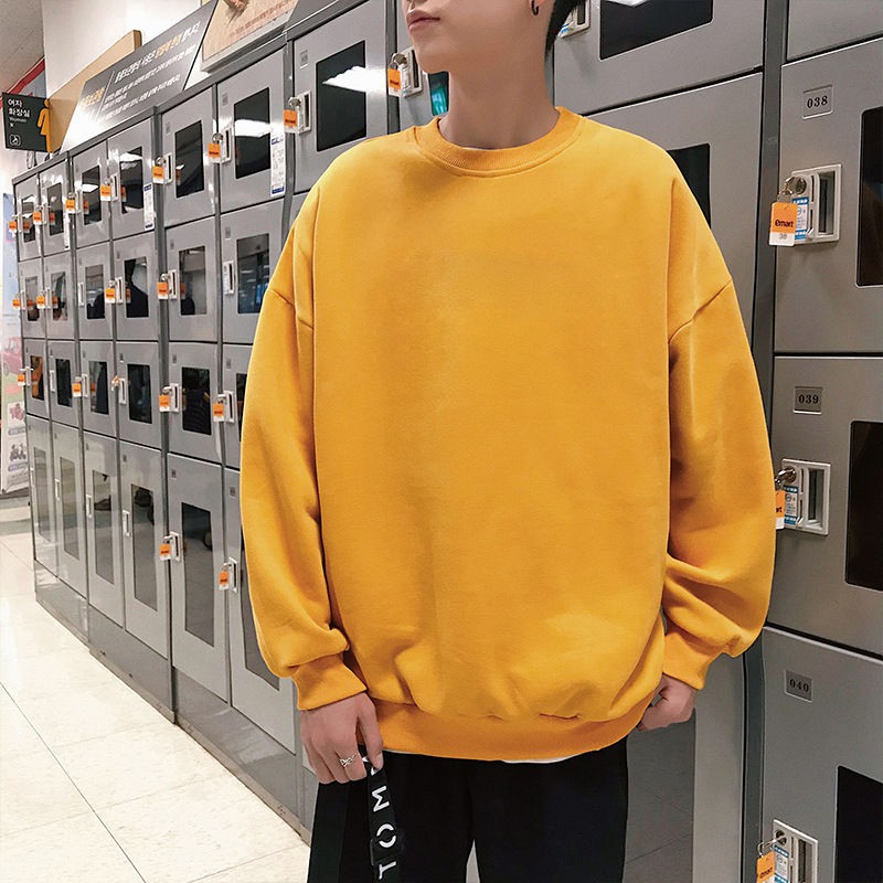 Áo sweater basic vàng và xanh (2 màu)_ Fox unisex | BigBuy360 - bigbuy360.vn