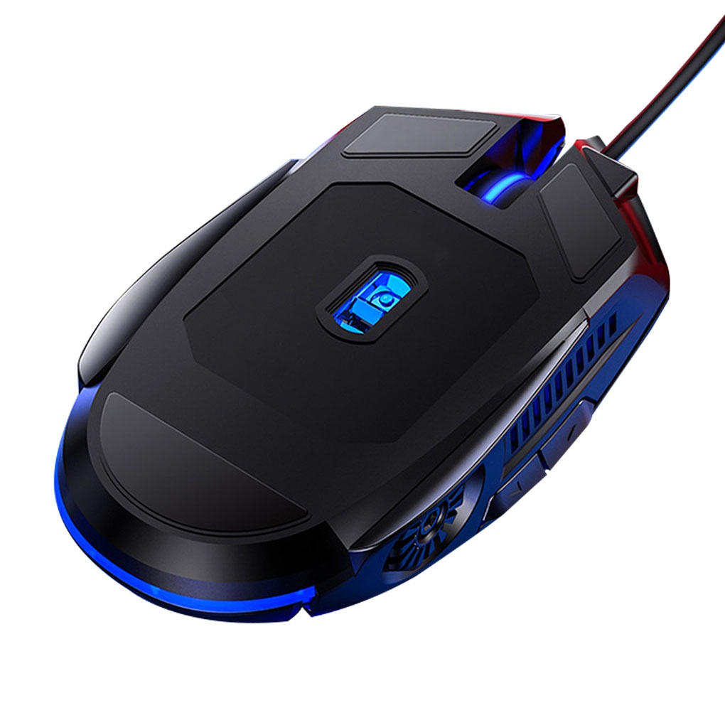 Gaming Mouse Low-noise 7 Color Backlight 6 Key Anti-slip Mechanical Mouse Gaming Accessory