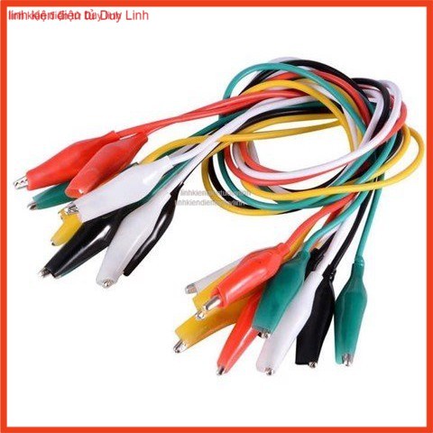 Dây kẹp cá sấu 2 đầu Combo 10 dây .