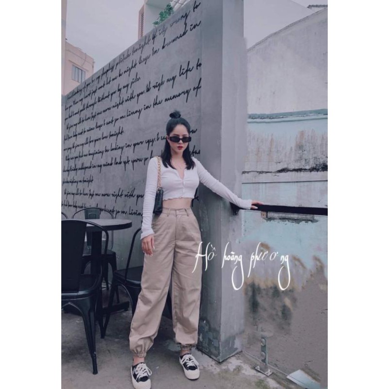 SET ÁO CRT GÂN MIX QUẦN JOGGER KAKI