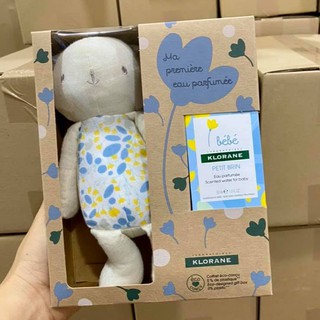 MẪU MỚI - Set Nước Hoa Gấu Klorane Pháp - Nước Hoa Cho Bé Tặng Kèm Gấu Bông