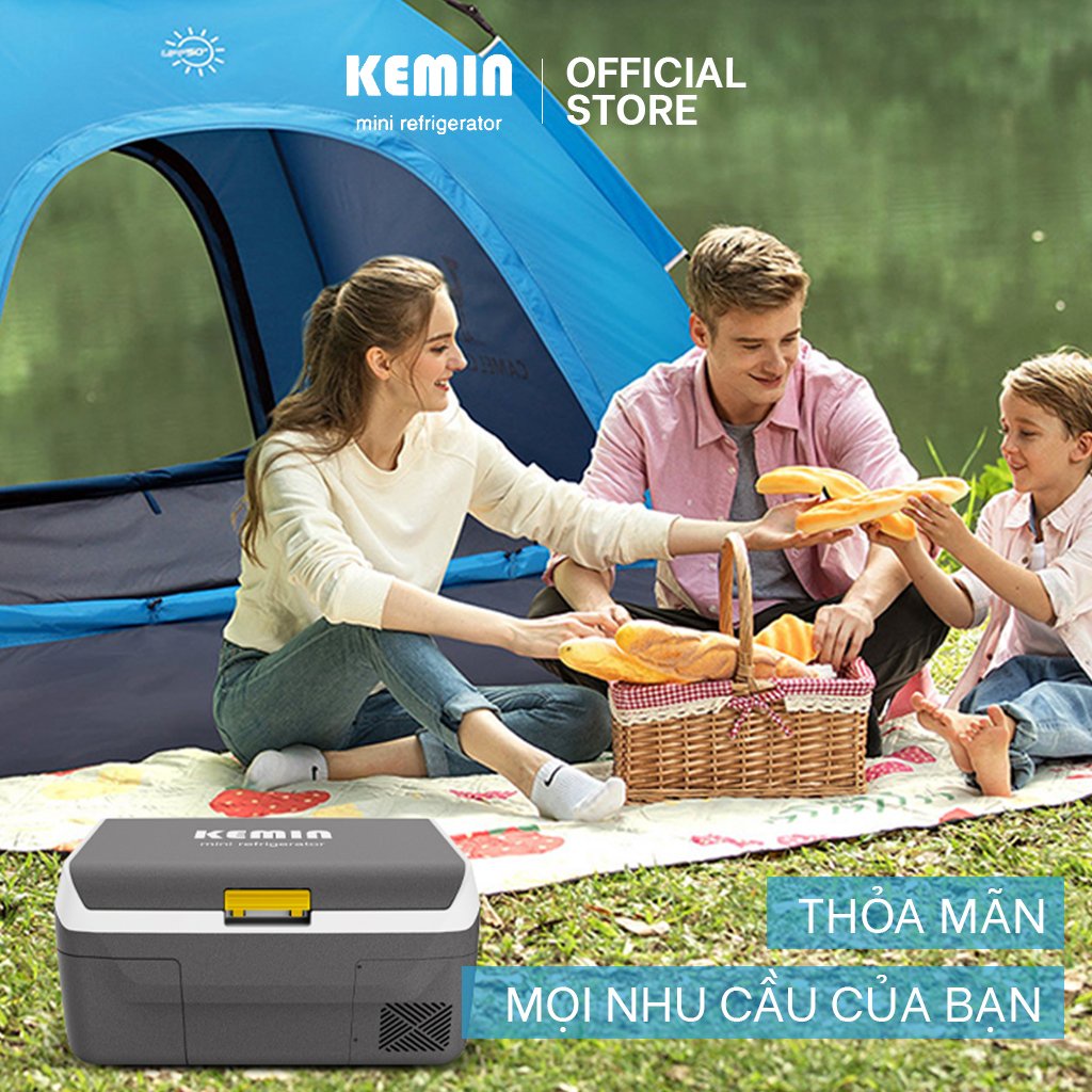 Tủ lạnh ô tô Kemin K15 - 15L Chính hãng - Làm đá siêu tốc