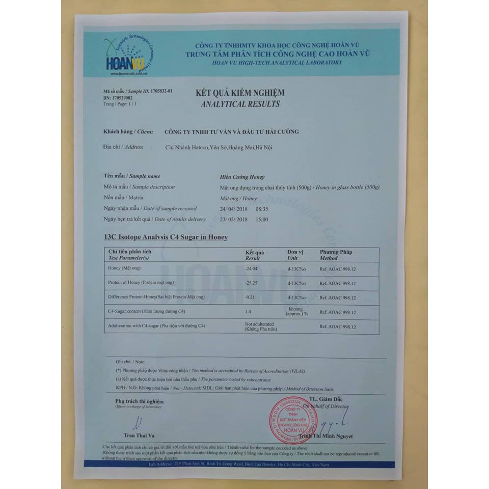 Mật Ong Hoa Nhãn Hưng Yên Chai 1Lít=1300gr