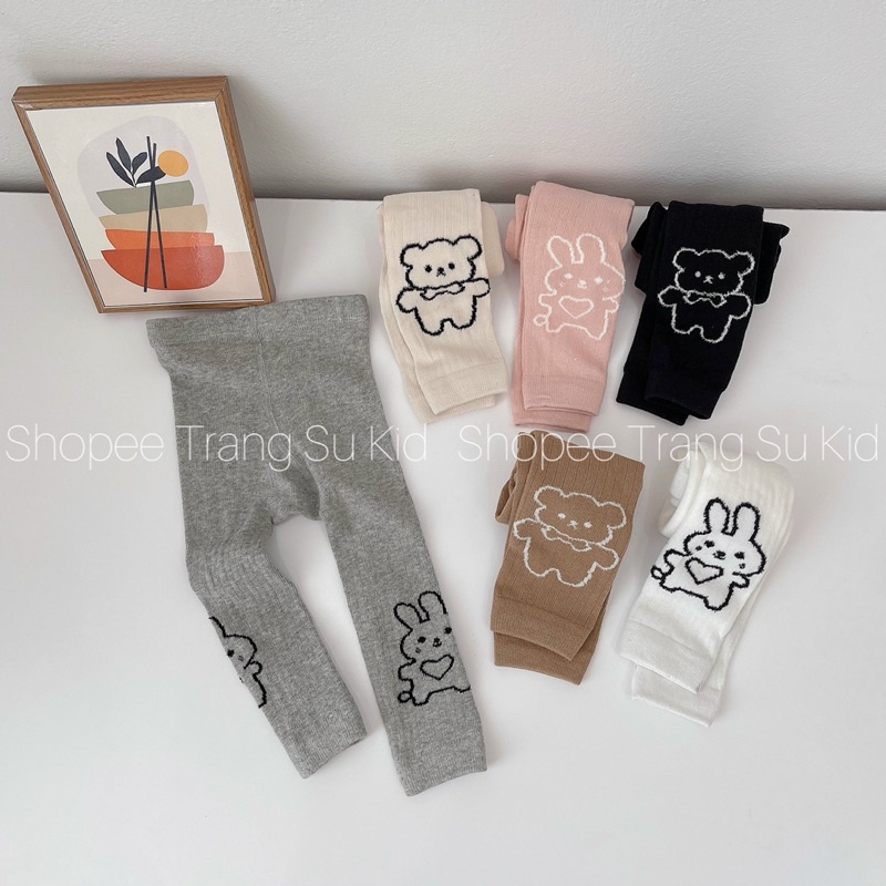 QUẦN TẤT LEN GẤU CHO BÉ GÁI HÀNG QC.