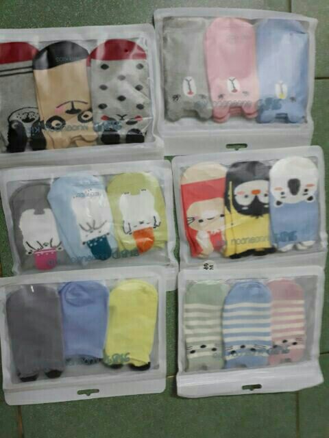 Tất Hàn cổ trung poly SBD Kids tai mèo có chống trượt cho bé Trai Gái