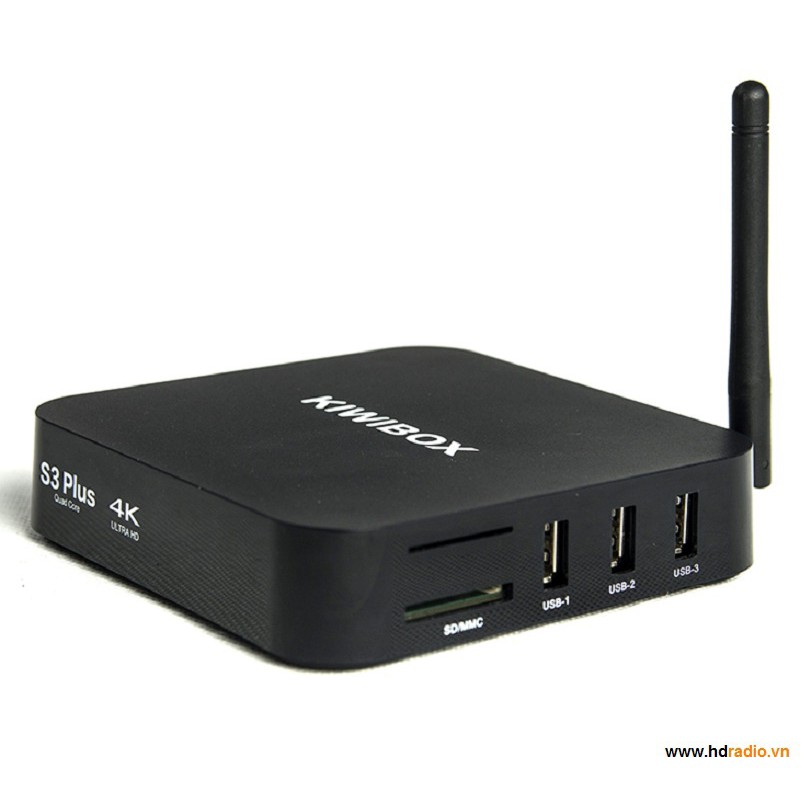 Android Tivi Box Kiwi S3 Plus - RAM 2GB