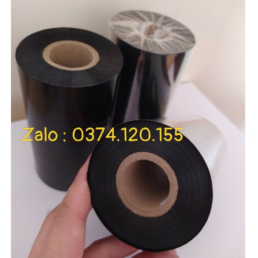 Mực in mã vạch RIBBON 110mm*300m (Thermal transfer ribbon) ruy băng mực in màu đen dùng cho máy in tem nhãn mã vạch